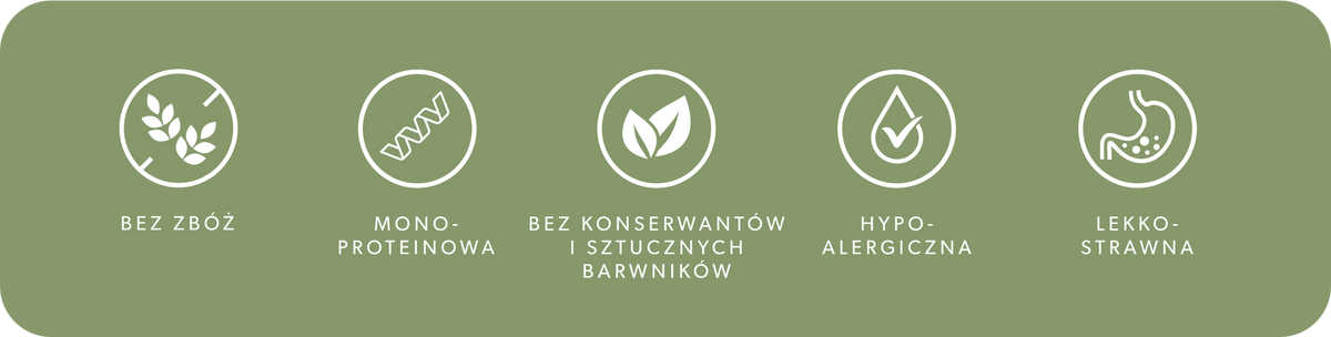 Zestaw 6 puszek karmy mokrej dla psa z sarny 2,4 kg - monobiałkowa, hipoalergiczna karma Lovira