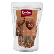 Naturalny przysmak dla psa – paski suszonej wieprzowiny 80g