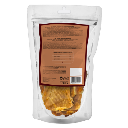 Naturalny przysmak dla psa – płaty suszonej wieprzowiny 100g