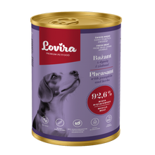 Zestaw 6 puszek karmy mokrej dla psa z bażanta 2,4 kg - monobiałkowa, hipoalergiczna karma Lovira