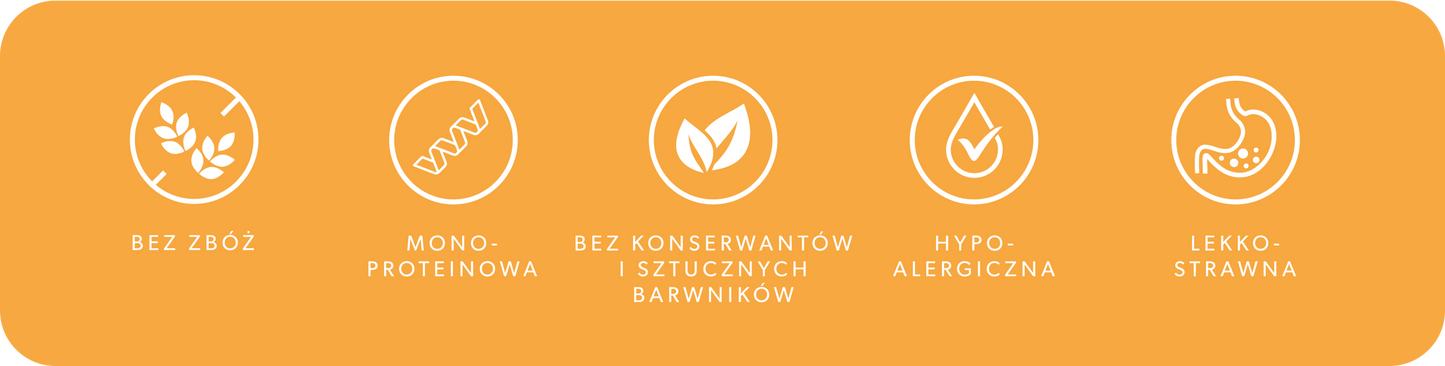 Mokra karma dla psa z jelenia 400g – monobiałkowa, hipoalergiczna karma Lovira