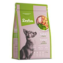 Sucha karma dla psa z indyka 3kg – bezzbożowa Lovira