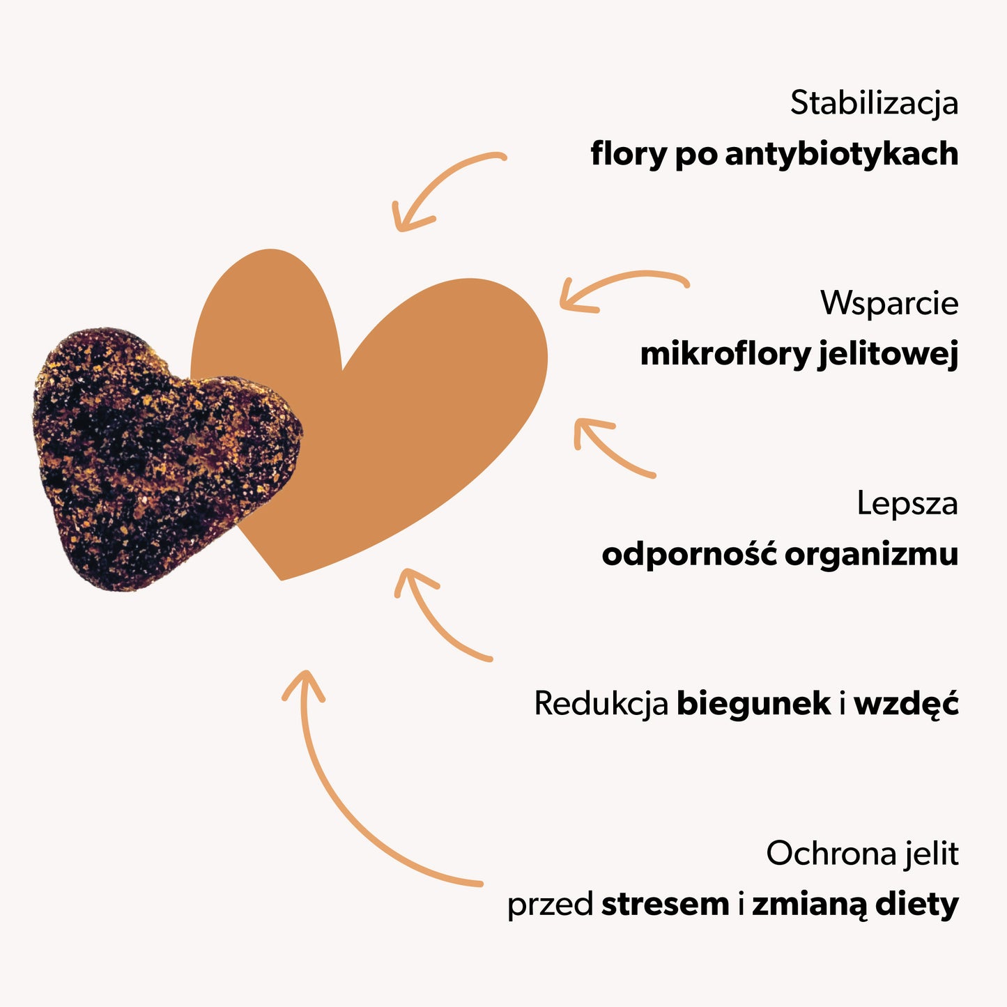 Suplement z probiotykiem dla psa – miękkie kąski 180 g