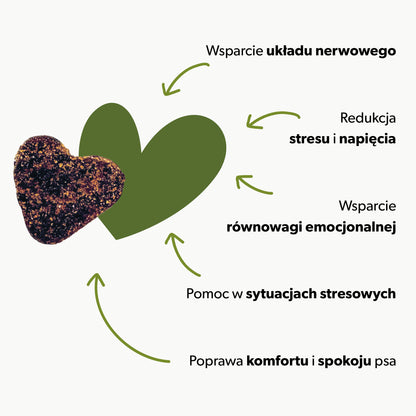 Suplement na uspokojenie dla psa – miękkie kąski 180 g