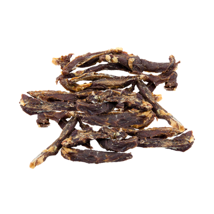 Naturalny przysmak dla psa – paski suszonej jagnięciny 80g