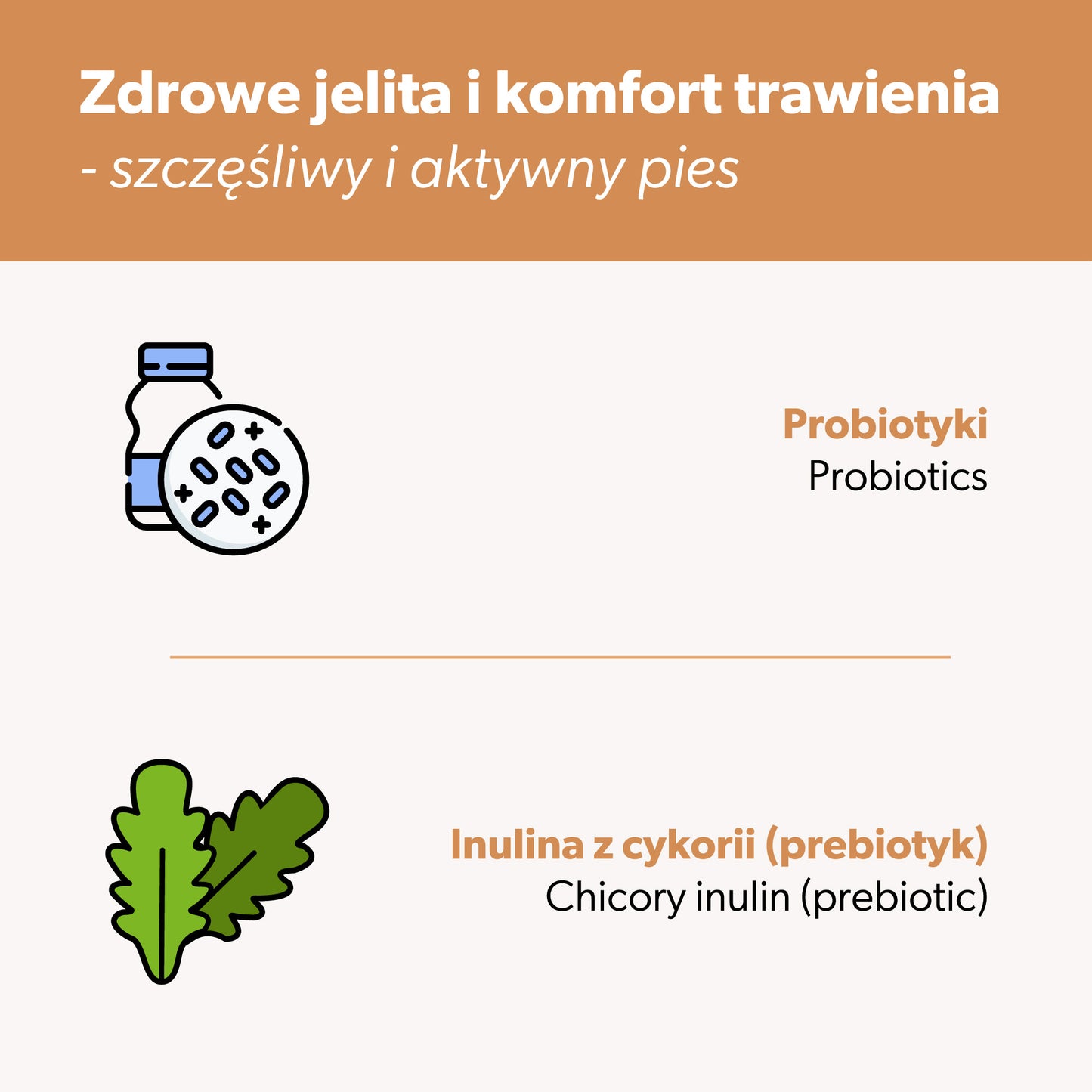 Suplement z probiotykiem dla psa – miękkie kąski 360 g