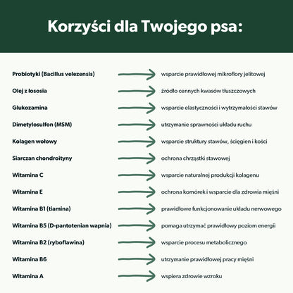 Suplement dla psa witaminy 8w1 – miękkie kąski 360 g