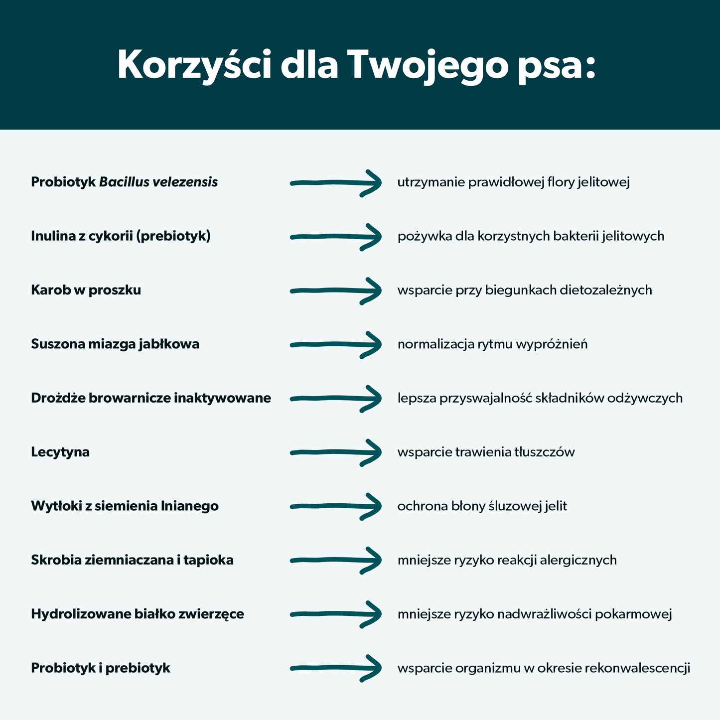 Suplement na trawienie dla psa – miękkie kąski 360 g