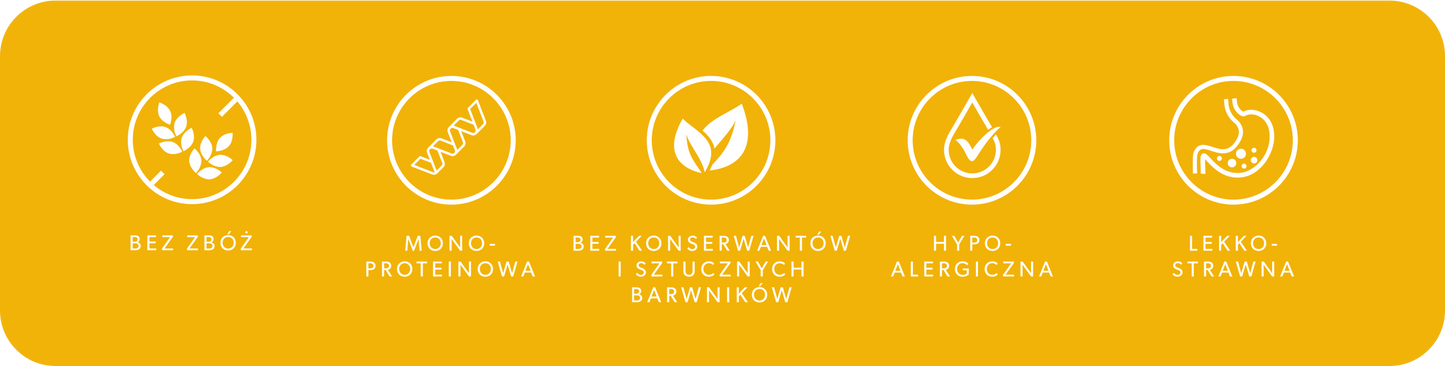 Mokra karma dla psa z kaczki 400g – monobiałkowa, hipoalergiczna karma Lovira