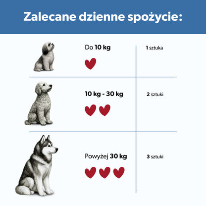 Suplement na skórę i sierść dla psa – miękkie kąski 180 g
