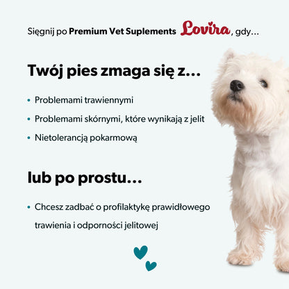 Suplement na trawienie dla psa – miękkie kąski 180 g