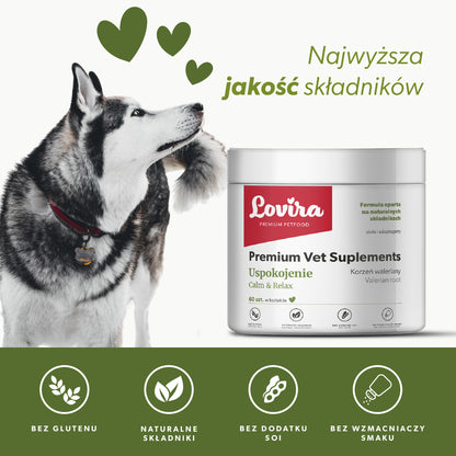 Suplement na uspokojenie dla psa – miękkie kąski 180 g