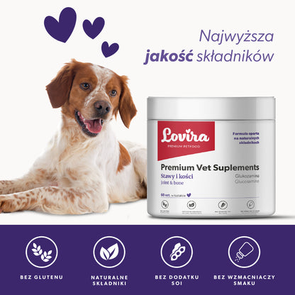 Suplement na stawy i kości dla psa – miękkie kąski 180 g
