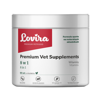 Zestaw sucha karma dla psa z indyka 3kg + suplement dla psa witaminy 8w1 180g