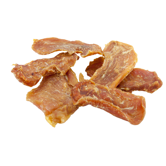 Naturalny przysmak dla psa – płaty suszonego indyka 100g