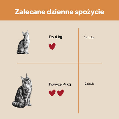 Suplement odkłaczający dla kota – miękkie kąski 180 g