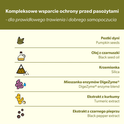 Suplement wspierający ochronę przed pasożytami u psa – miękkie kąski 180g