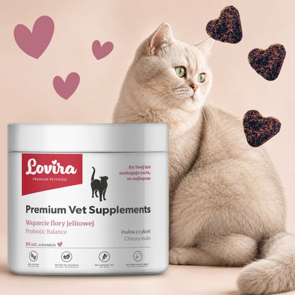 Suplement z probiotykiem dla kota – miękkie kąski 180 g