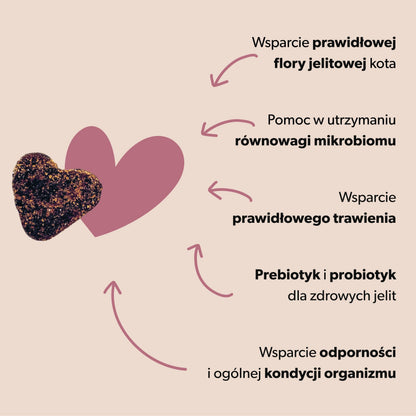 Suplement z probiotykiem dla kota – miękkie kąski 180 g