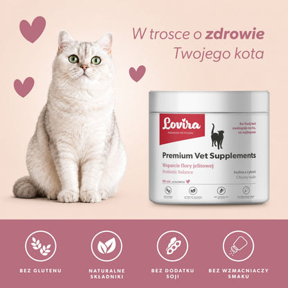 Suplement z probiotykiem dla kota – miękkie kąski 180 g
