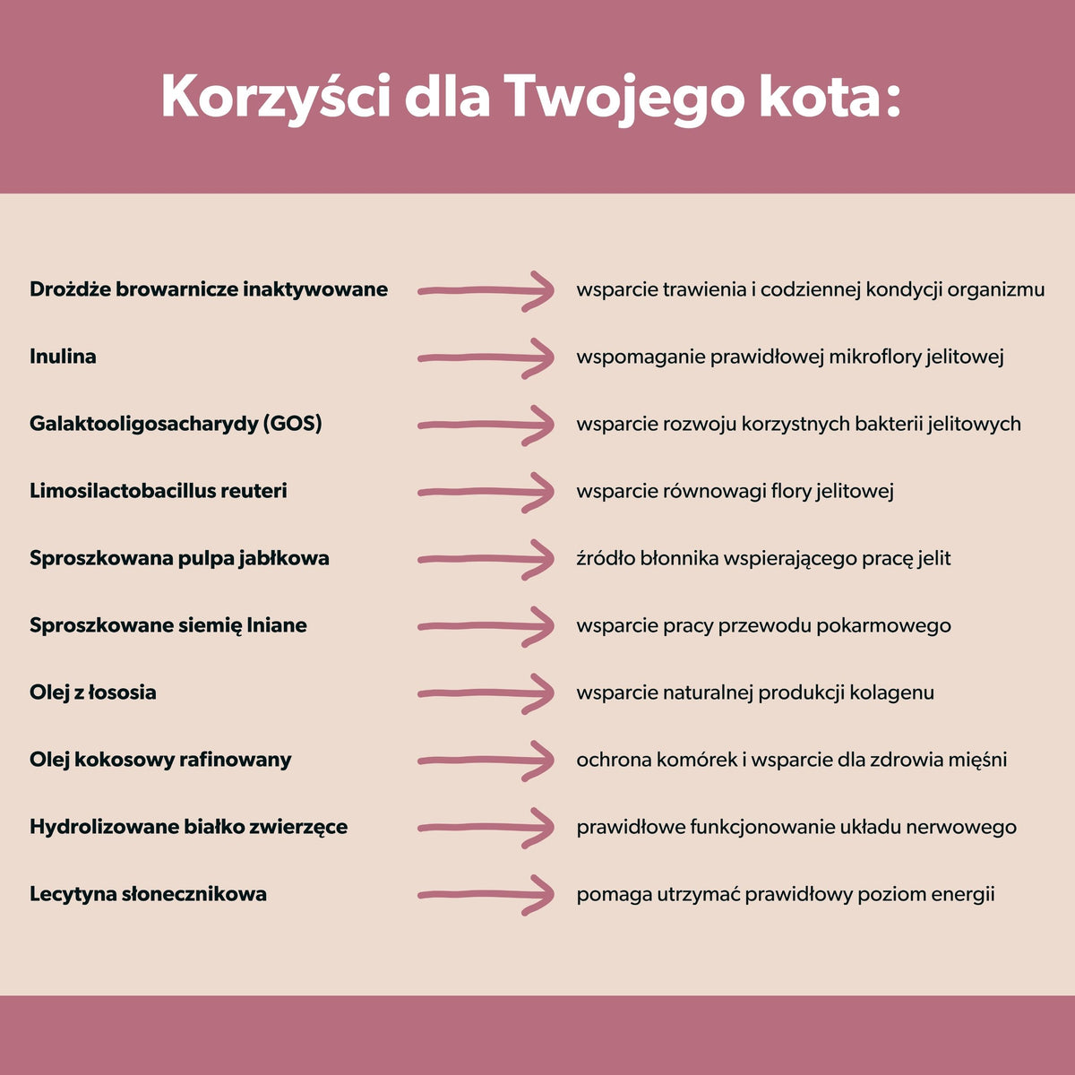 Suplement z probiotykiem dla kota – miękkie kąski 180 g