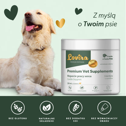 Suplement wspierający pracę serca i układ krążenia psa – miękkie kąski 360 g