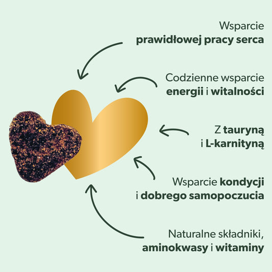 Suplement wspierający pracę serca i układ krążenia psa – miękkie kąski 360 g