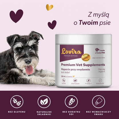 Suplement na świąd u psa – miękkie kąski 360 g