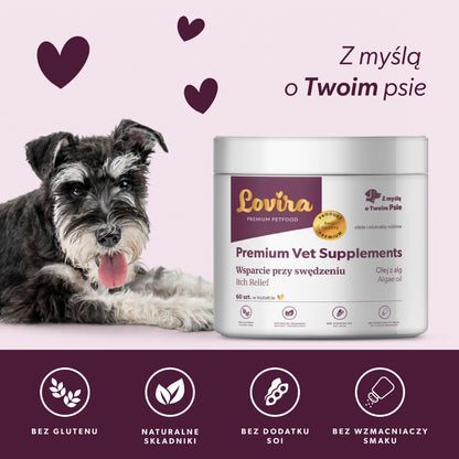 Suplement na świąd u psa – miękkie kąski 180 g