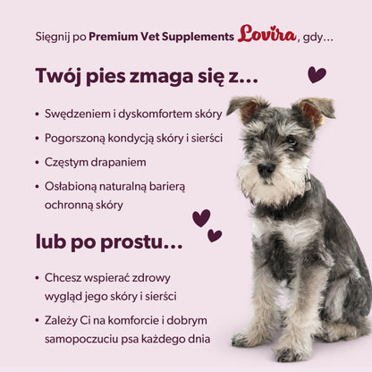 Suplement na świąd u psa – miękkie kąski 180 g