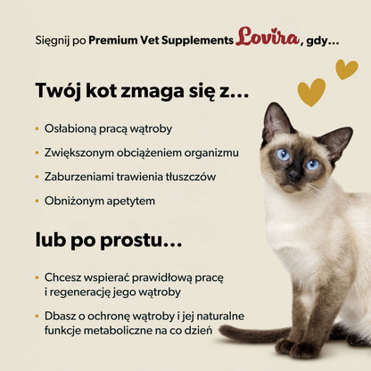 Suplement wspierający funkcjonowanie wątroby dla kota – miękkie kąski 180g