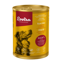 Mokra karma dla psa z kaczki 400g – monobiałkowa, hipoalergiczna karma Lovira