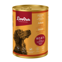 Mokra karma dla psa z jelenia 400g – monobiałkowa, hipoalergiczna karma Lovira