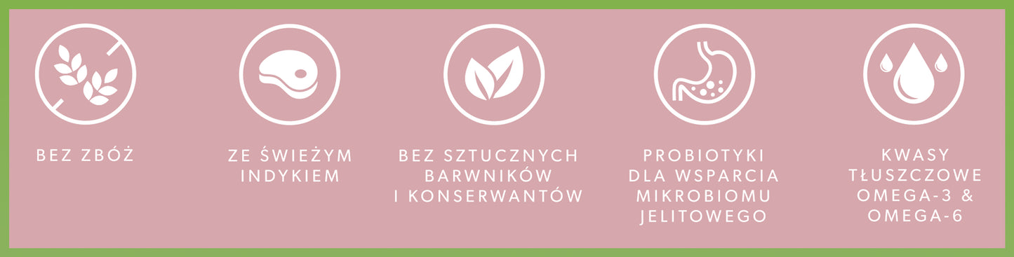 Sucha karma dla psa z indyka 3kg – bezzbożowa Lovira